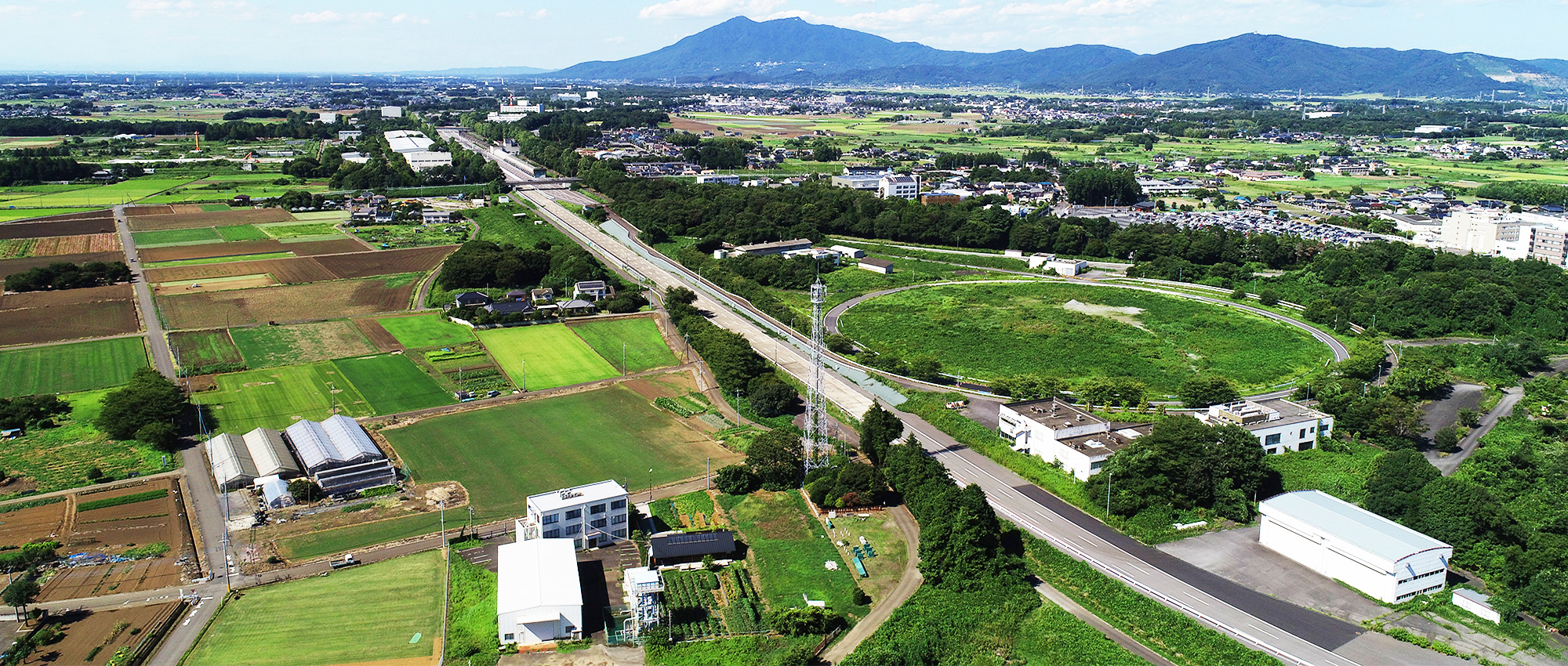 iTECS技術協会の検修所上空空撮写真